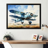 Soaring Plane Through The Sky - Plane Canvas Wall Art