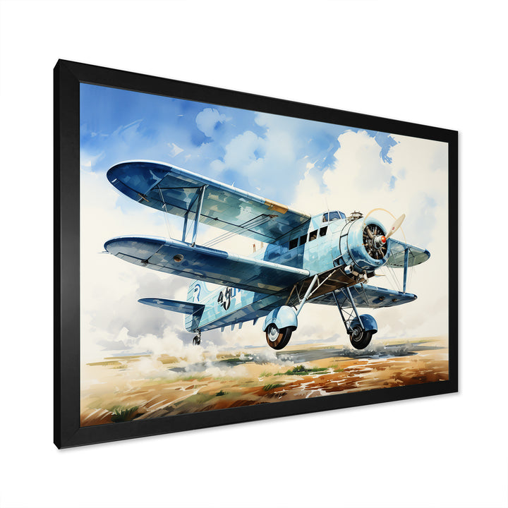 Soaring Plane Through The Sky - Plane Canvas Wall Art