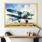 Soaring Plane Through The Sky - Plane Canvas Wall Art