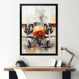 Portrait View Of Plane - Plane Canvas Wall Art