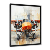 Portrait View Of Plane - Plane Canvas Wall Art