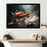 An Action Blur Plane In Flight - Plane Canvas Wall Art