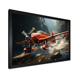 An Action Blur Plane In Flight - Plane Canvas Wall Art