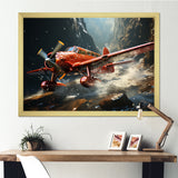 An Action Blur Plane In Flight - Plane Canvas Wall Art