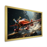 An Action Blur Plane In Flight - Plane Canvas Wall Art