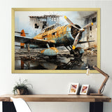 Plane Prelude To Flight - Plane Canvas Wall Art