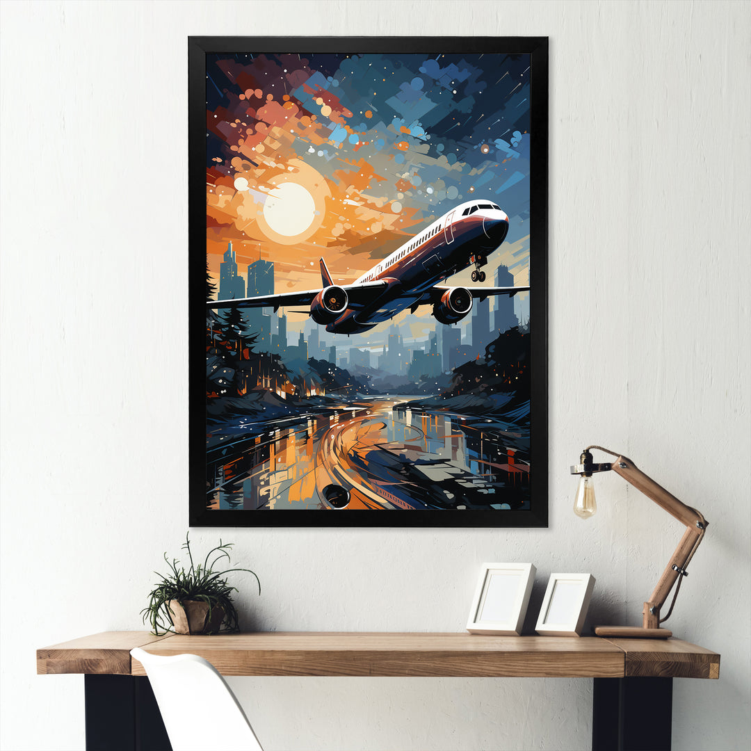 Plane Prelude To Flight Adventure - Plane Canvas Wall Art