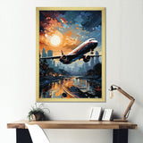 Plane Prelude To Flight Adventure - Plane Canvas Wall Art
