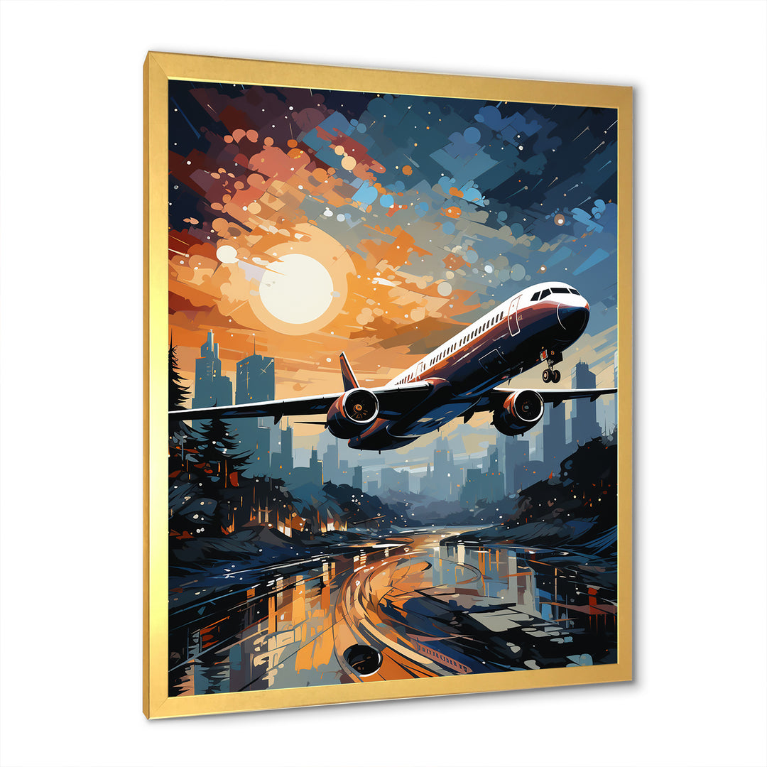 Plane Prelude To Flight Adventure - Plane Canvas Wall Art