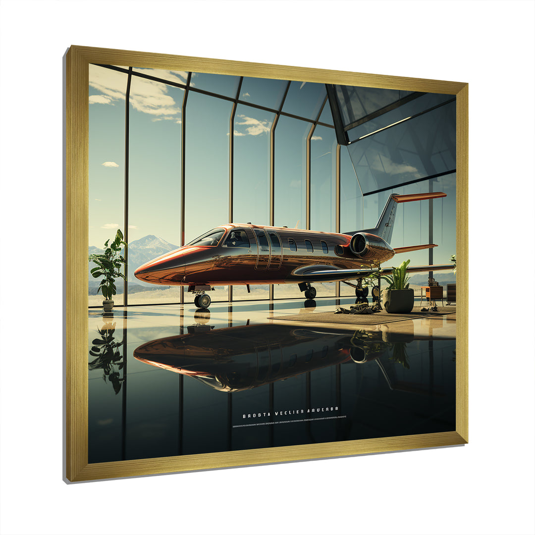 Jet Plane Matrix Showcase - Plane Canvas Wall Art