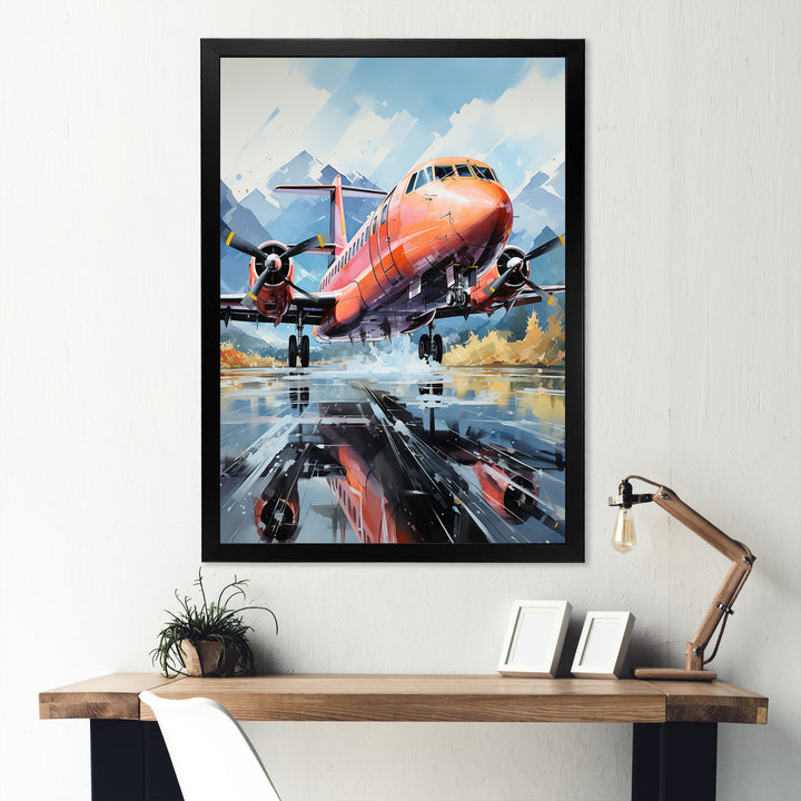 Engines Roaring Flight Takeoff - Plane Canvas Wall Art