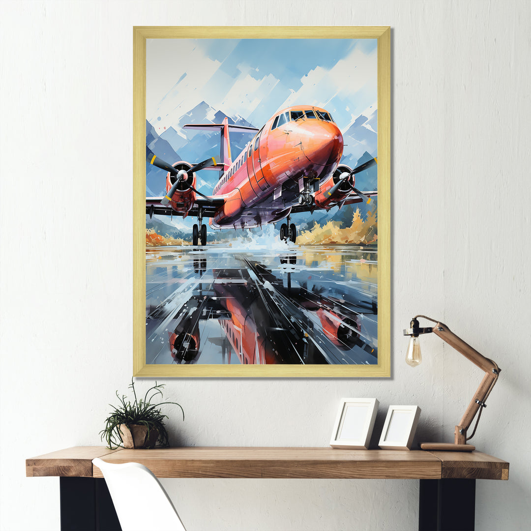 Engines Roaring Flight Takeoff - Plane Canvas Wall Art