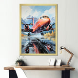Engines Roaring Flight Takeoff - Plane Canvas Wall Art