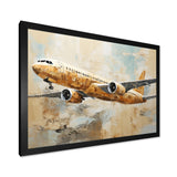 Passenger Plane Wings Of Adventure - Plane Canvas Wall Art