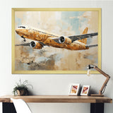 Passenger Plane Wings Of Adventure - Plane Canvas Wall Art