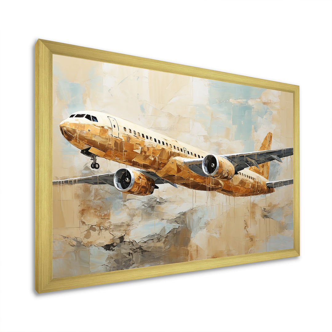Passenger Plane Wings Of Adventure - Plane Canvas Wall Art