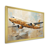 Passenger Plane Wings Of Adventure - Plane Canvas Wall Art