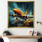 Speedy Passenger Plane Blur - Plane Canvas Wall Art