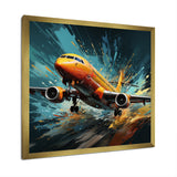 Speedy Passenger Plane Blur - Plane Canvas Wall Art