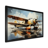 Surreal Sea Plane Dream - Plane Canvas Wall Art