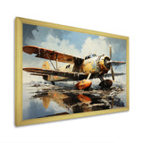 Surreal Sea Plane Dream - Plane Canvas Wall Art