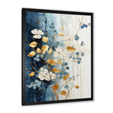 Beige And Gold Minimalism Botanical Serenity - Floral Canvas Wall Art