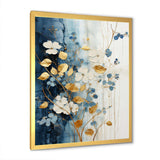 Beige And Gold Minimalism Botanical Serenity - Floral Canvas Wall Art