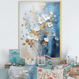 Beige And Gold Flourishing Flora Wonders III - Floral Canvas Wall Art