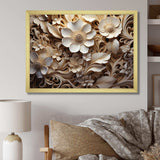 Flourishing Floral Organic Patterns - Floral Canvas Wall Art