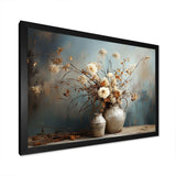 Floral Plants Bouquet Still Life Vase Oasis - Floral Canvas Wall Art