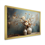 Floral Plants Bouquet Still Life Vase Oasis - Floral Canvas Wall Art