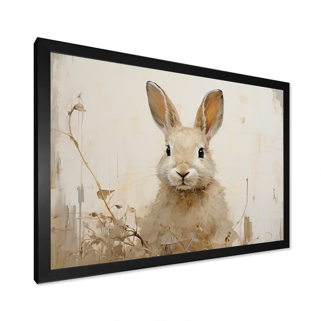 Bunny S Curious Flower Charm - Rabbit Wall Art Prints