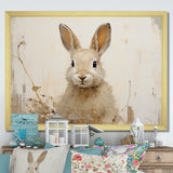 Bunny S Curious Flower Charm - Rabbit Wall Art Prints