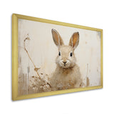 Bunny S Curious Flower Charm - Rabbit Wall Art Prints