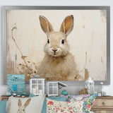 Bunny S Curious Flower Charm - Rabbit Wall Art Prints