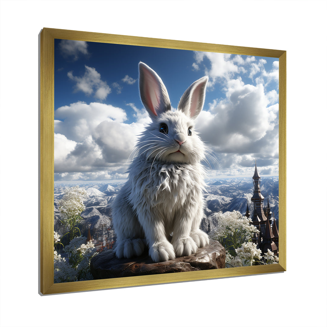 Mighty Rabbit Mountain Top - Rabbit Bedroom Wall Art