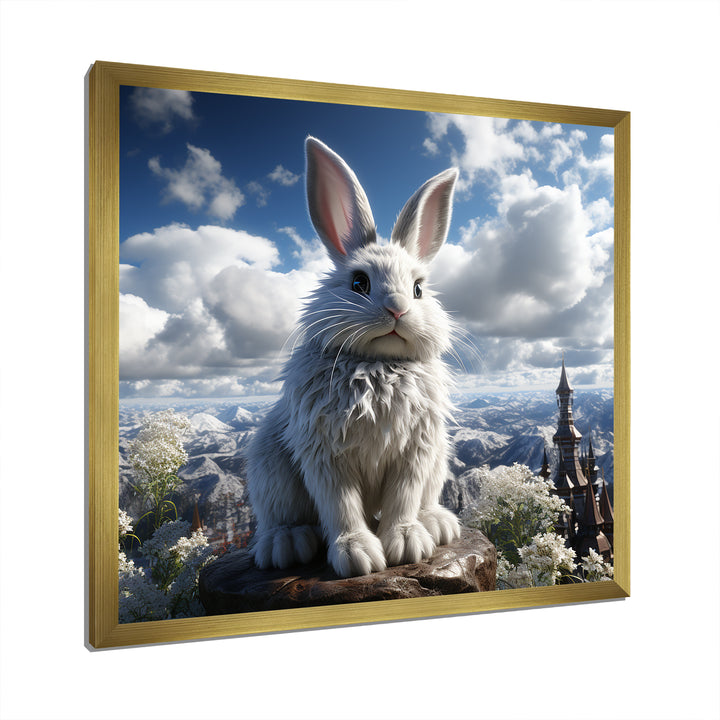 Mighty Rabbit Mountain Top - Rabbit Bedroom Wall Art