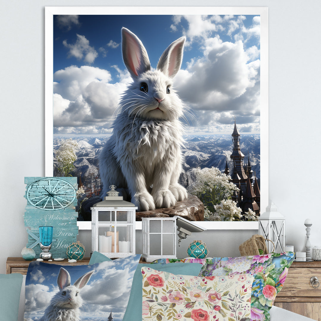 Mighty Rabbit Mountain Top - Rabbit Bedroom Wall Art