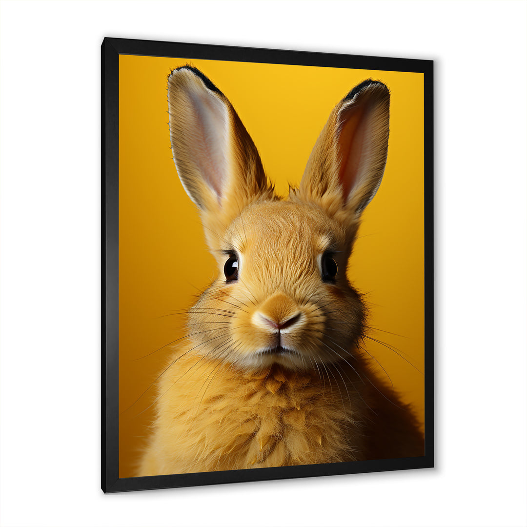 Whimsical Yellow Rabbit - Rabbit Wall Decor