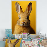 Whimsical Yellow Rabbit - Rabbit Wall Decor