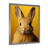 Whimsical Yellow Rabbit - Rabbit Wall Decor