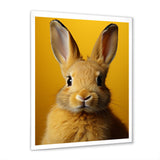 Whimsical Yellow Rabbit - Rabbit Wall Decor