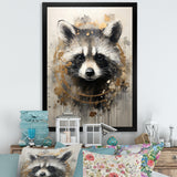 Mischief Raccoon Portrait - Raccoon Wall Decor