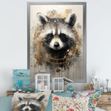 Mischief Raccoon Portrait - Raccoon Wall Decor