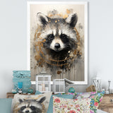 Mischief Raccoon Portrait - Raccoon Wall Decor