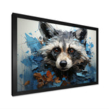 Mischief Raccoon Portrait I - Animals Canvas Wall Art