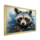 Mischief Raccoon Portrait I - Animals Canvas Wall Art