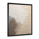 Graceful Minimalism Beige Muted Art - Abstract Canvas Wall Art