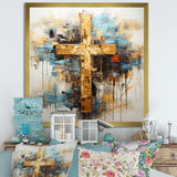 Divine Love Religious Cross III - Spiritual Canvas Wall Art