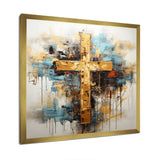 Divine Love Religious Cross III - Spiritual Canvas Wall Art